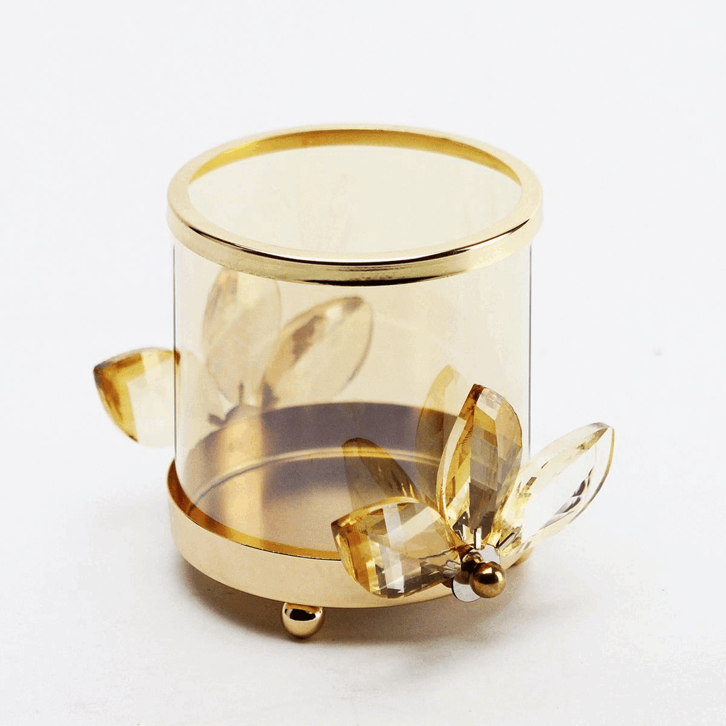 Porte-bougie votive en cristal
