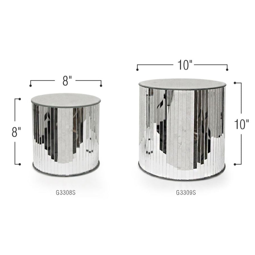 Support de sol en verre miroir