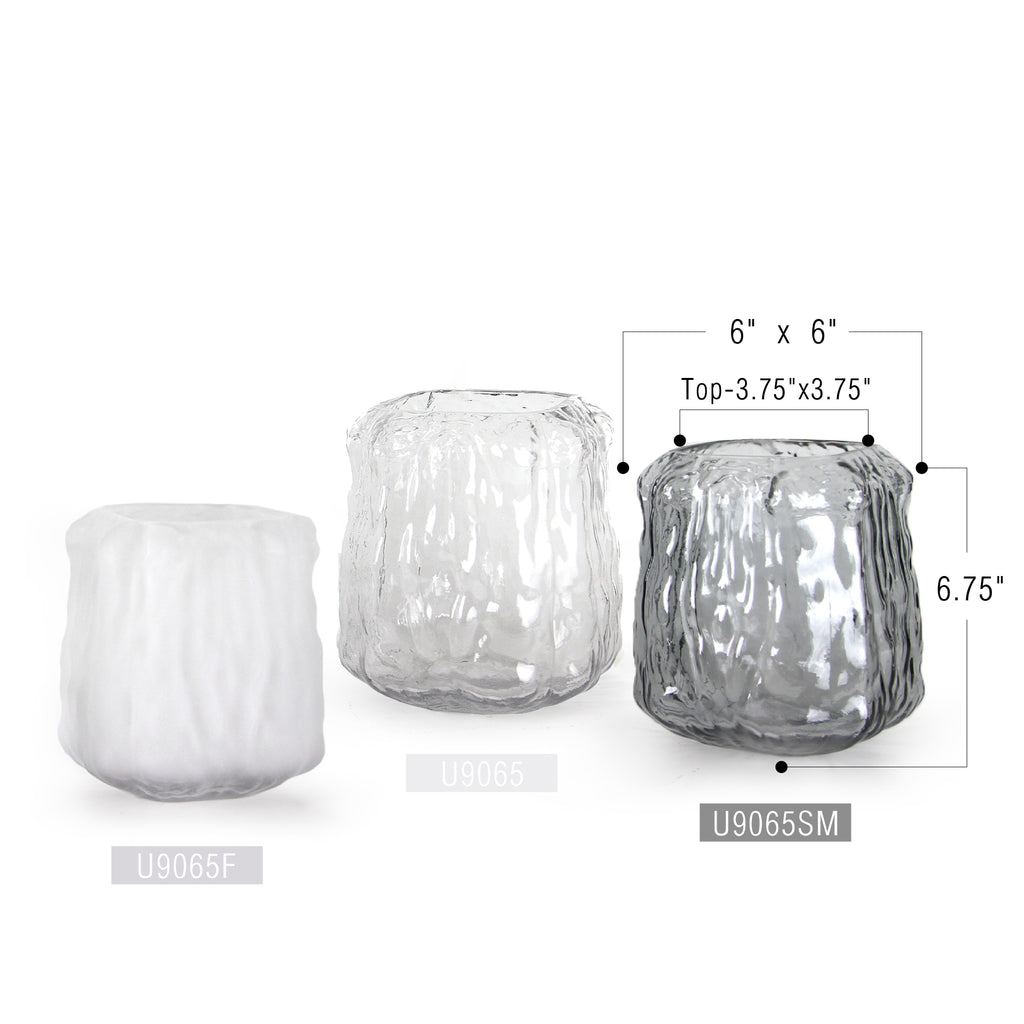 Vase abstrait en verre