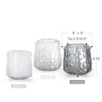 Vase abstrait en verre