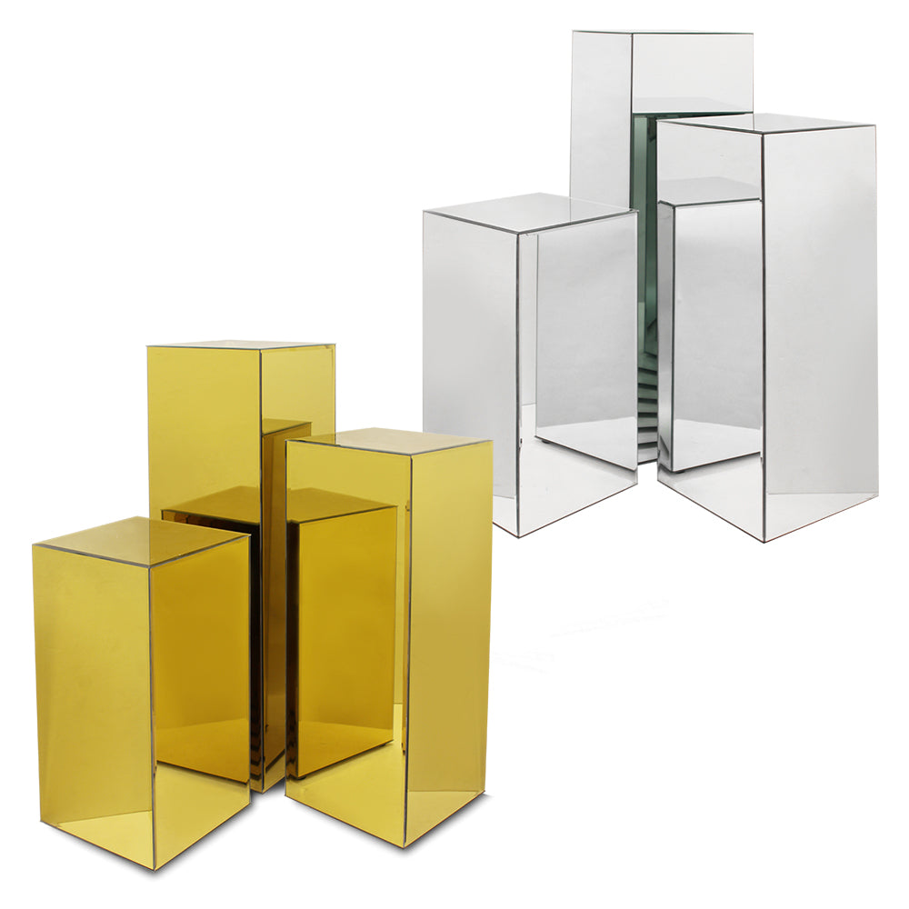 Colonne/Piédestal à bloc miroir