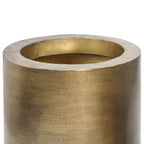 Jardinière de sol colossale en métal (lot de 2)