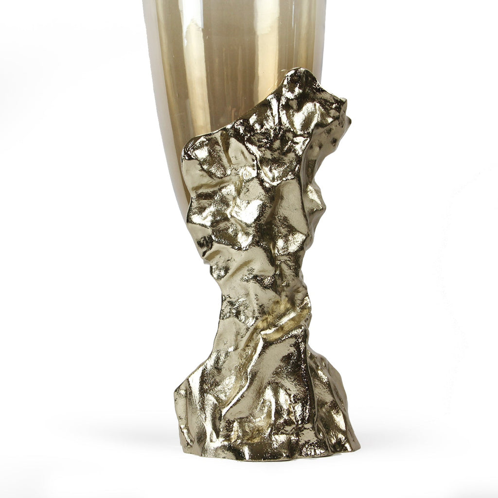 Vase en verre Elevated Essence avec bougeoir