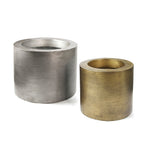 Jardinière de sol colossale en métal (lot de 2)