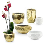 Pot en céramique brillant d'intérieur