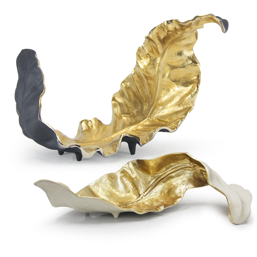 Sculpture de feuilles entrelacées