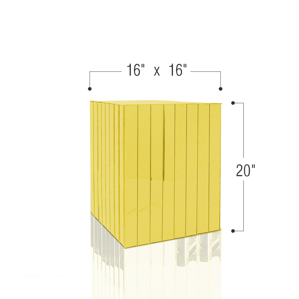 Colonne/piédestal à bloc d'affichage miroir segmenté