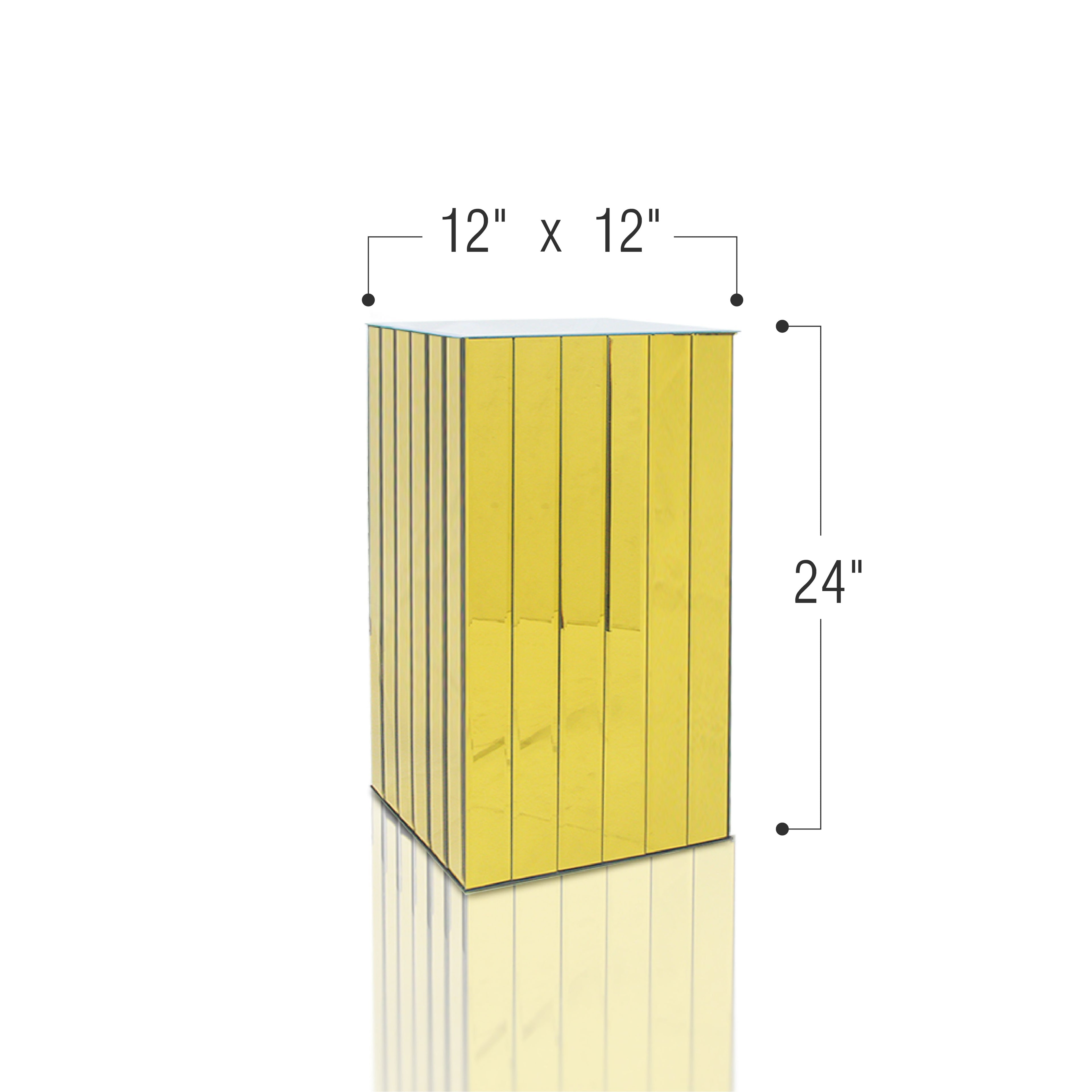 Colonne/piédestal à bloc d'affichage miroir segmenté