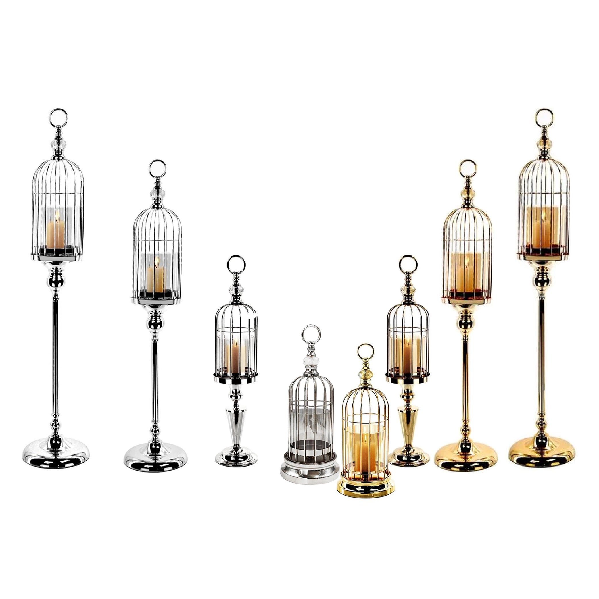 Bougeoir en forme de cage à oiseaux