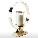 Bougeoir tempête sur support métallique