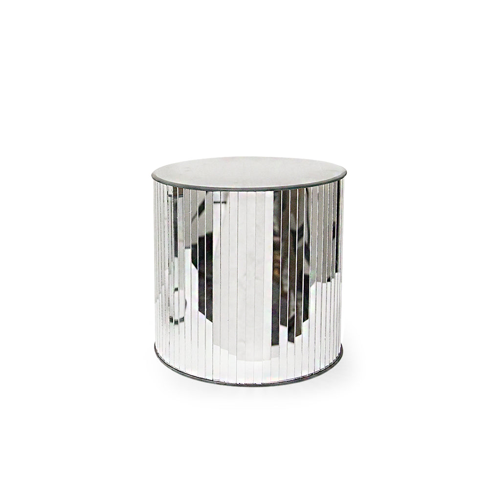 Support de table en verre miroir