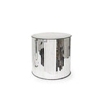 Support de table en verre miroir