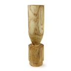 Vase sculptural en bois