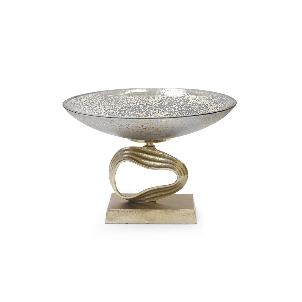 Centre de table Cosmos en verre et aluminium