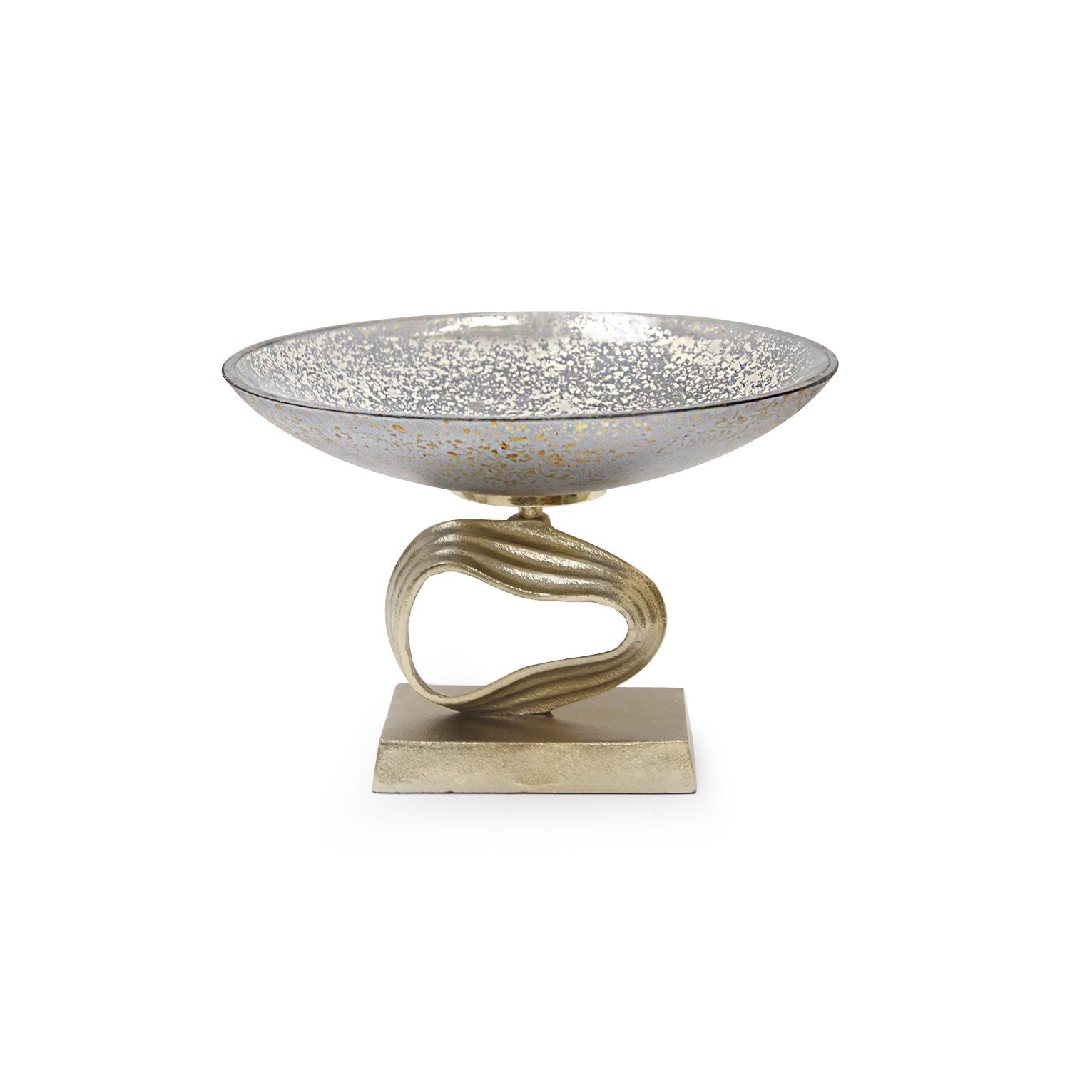 Centre de table Cosmos en verre et aluminium