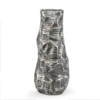 Vase en aluminium fondu