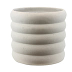 Pot de fleurs arrondi en terre cuite