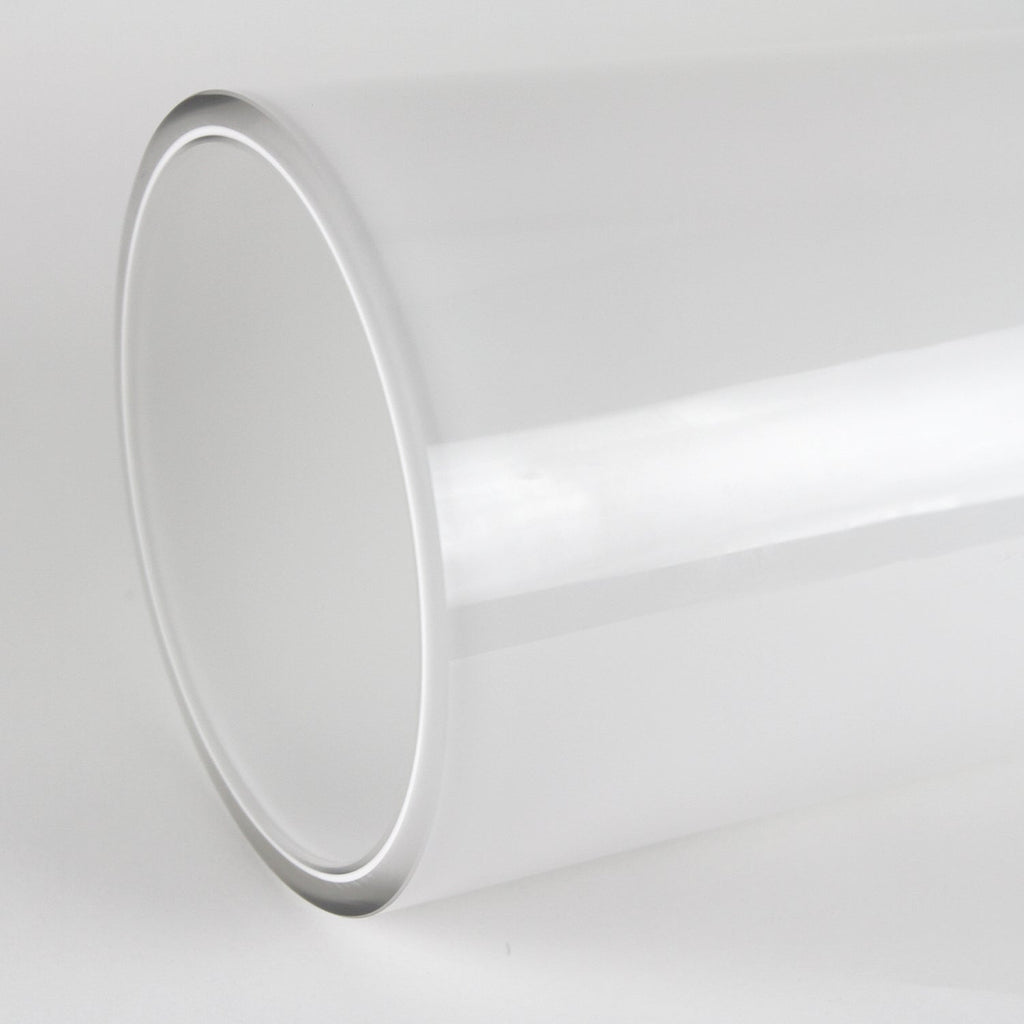 Vase cylindrique en verre blanc multicouche