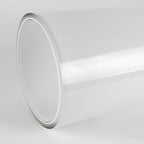 Vase cylindrique en verre blanc multicouche