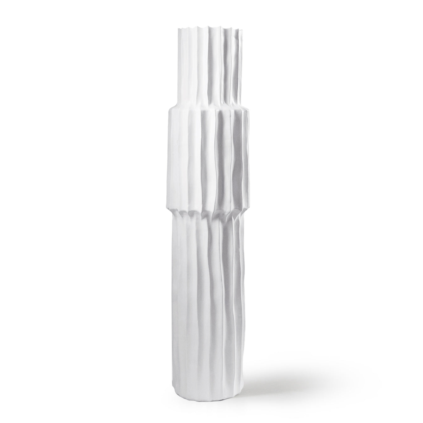 Grands vases de sol cannelés/nervurés