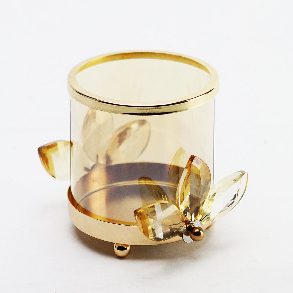 Porte-bougie votive en cristal