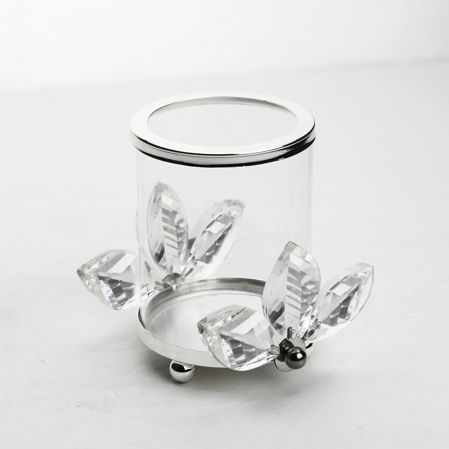 Porte-bougie votive en cristal