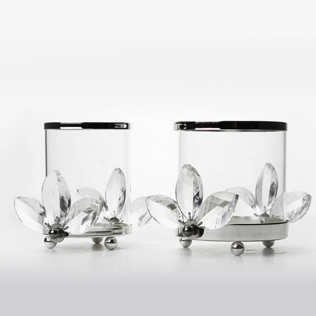 Porte-bougie votive en cristal