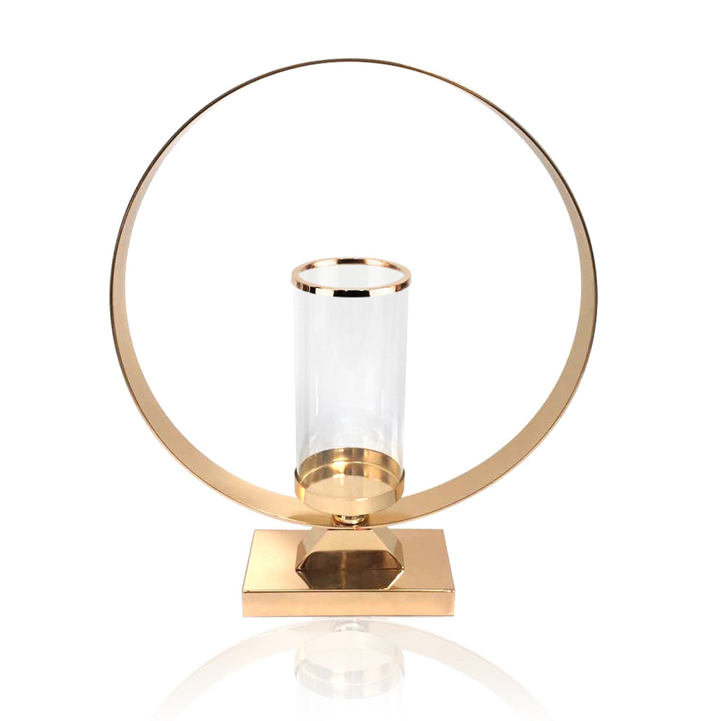 Bougeoir tempête sur support métallique