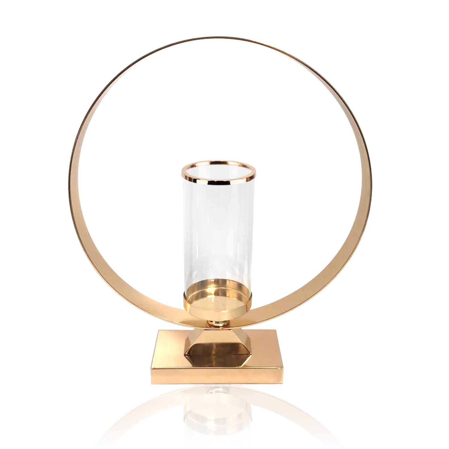 Bougeoir tempête sur support métallique