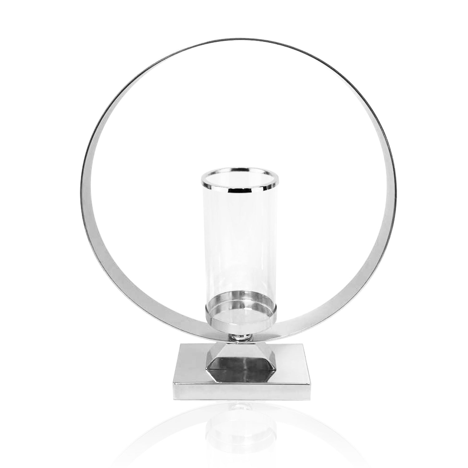 Bougeoir tempête sur support métallique