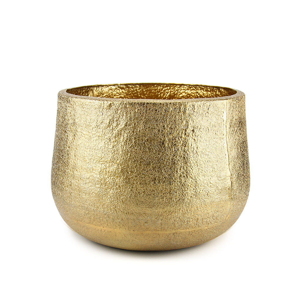 Jardinière en métal doré