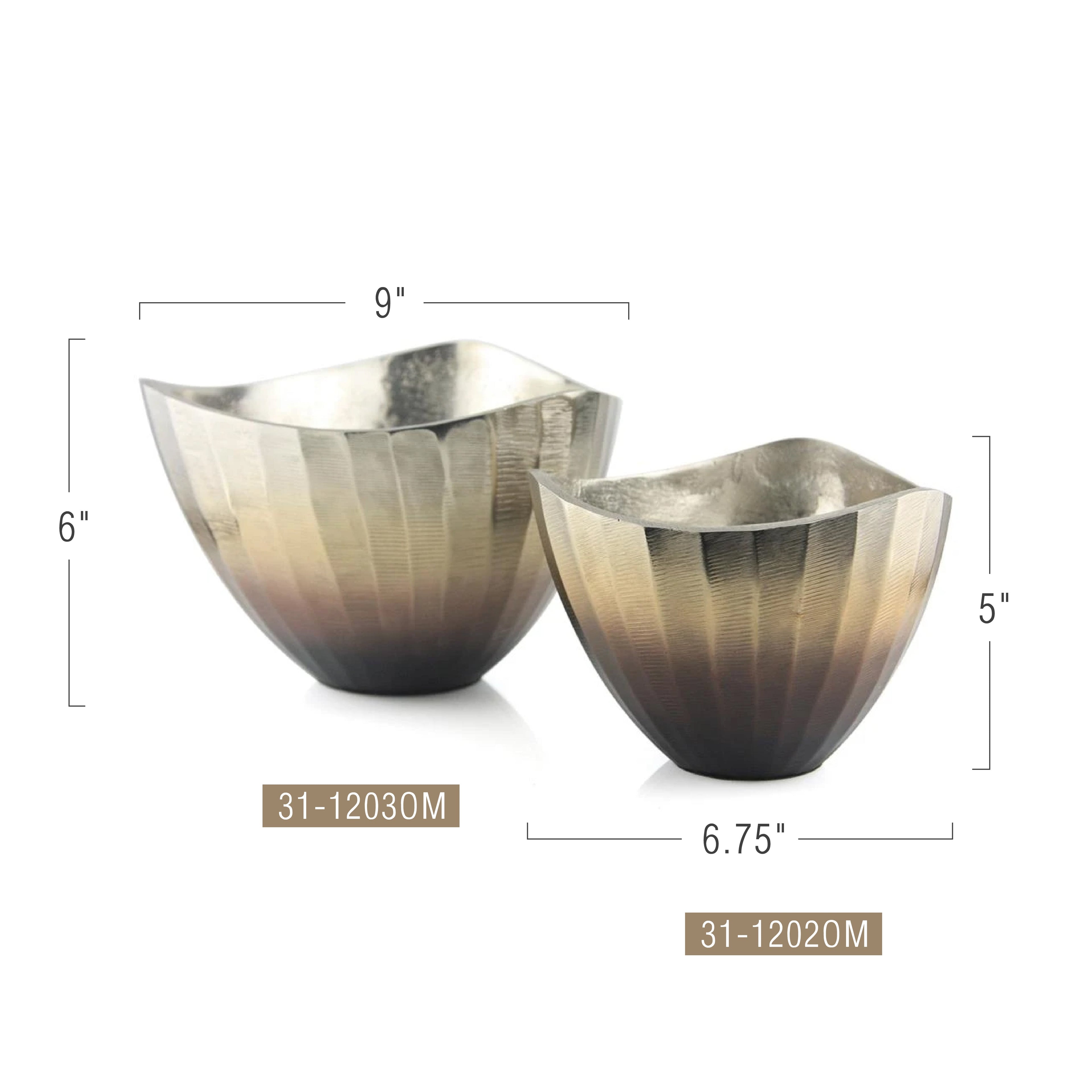 Bol décoratif en métal dégradé