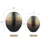 Vase à fleurs en métal