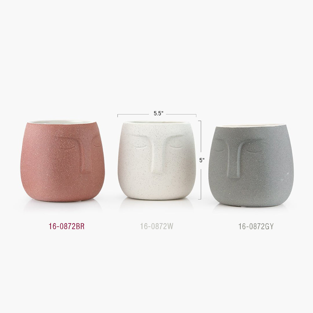 Pot et jardinière en céramique endormi