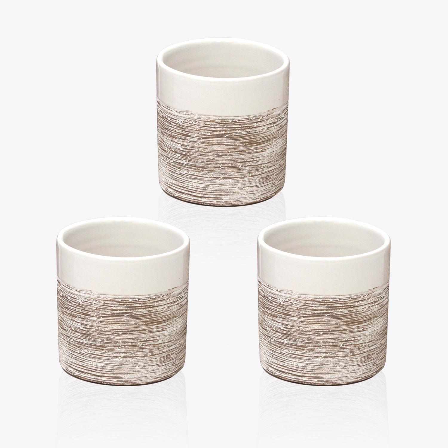 Pot en céramique d'intérieur à dégradé