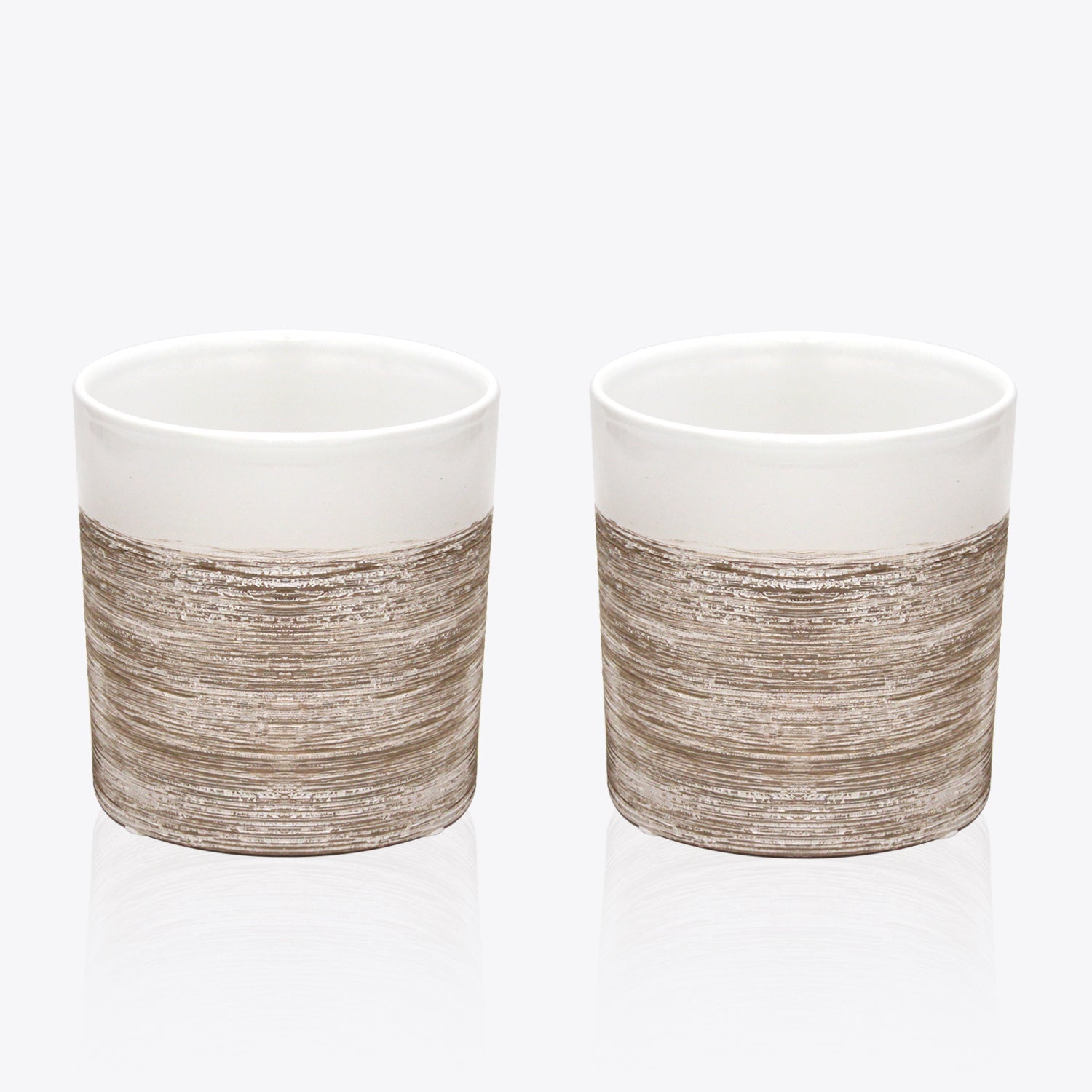 Pot en céramique d'intérieur à dégradé