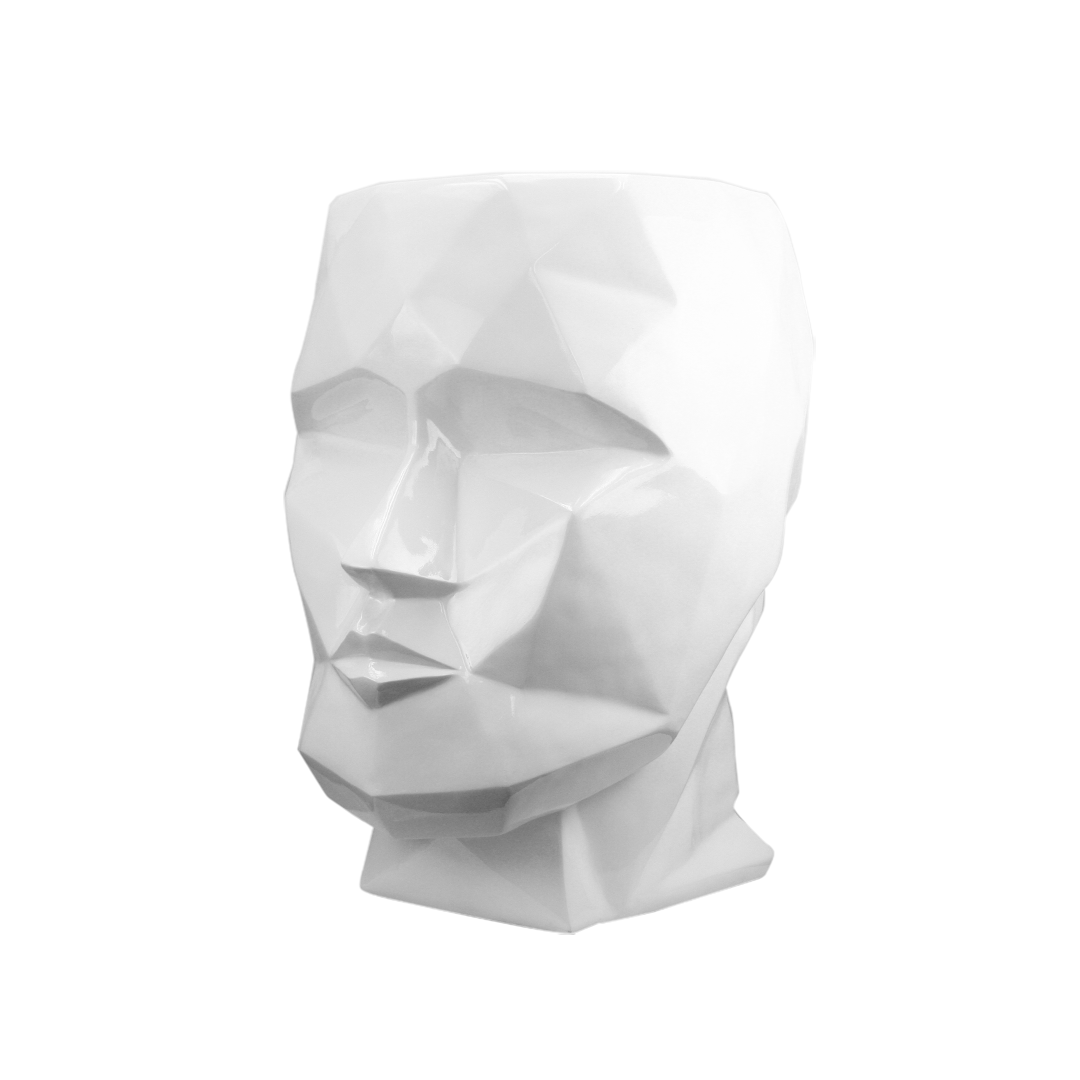 Sculpture de visage cubiste / Jardinière