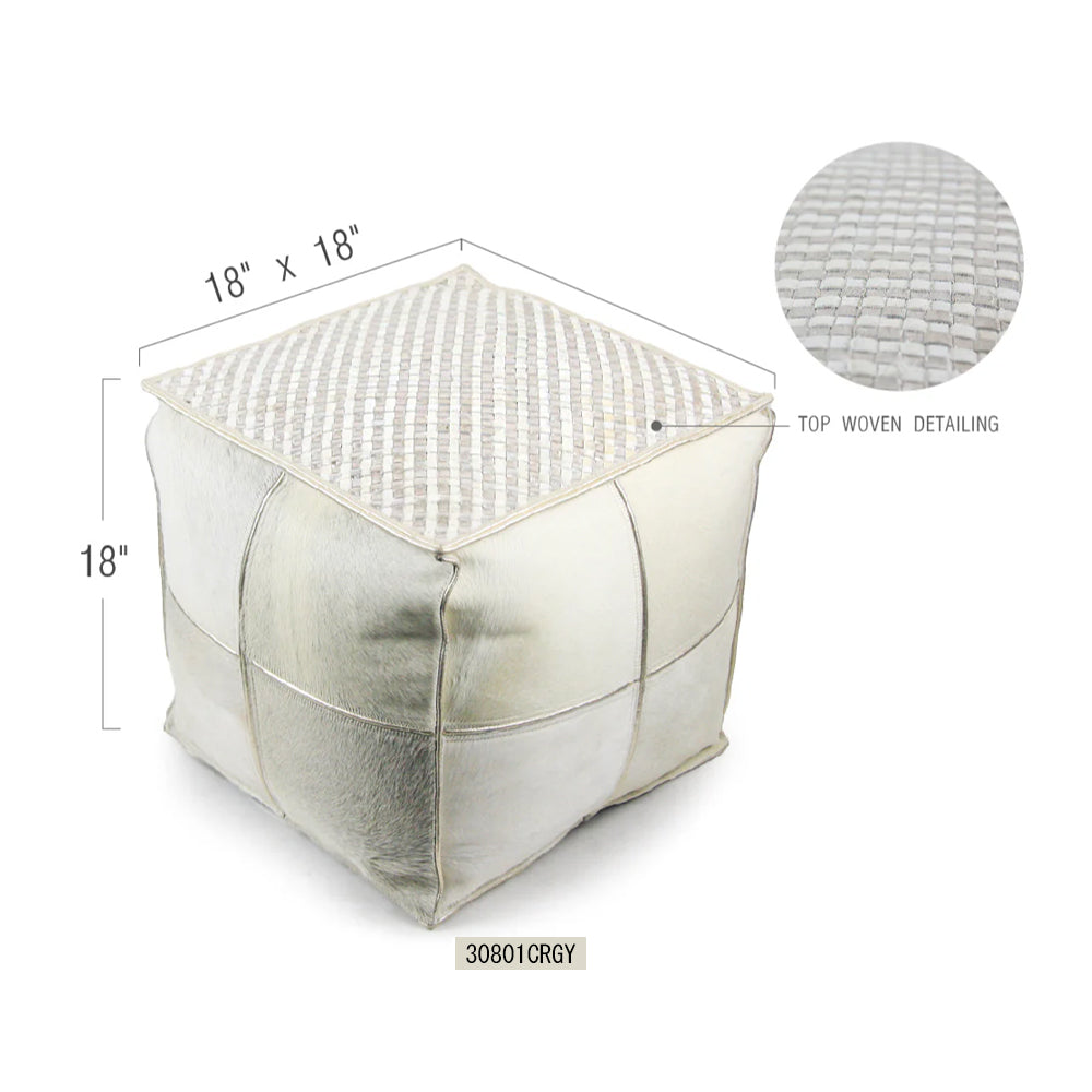 Pouf/Repose-pieds patchwork