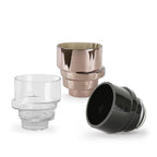 Vase en verre massif de qualité supérieure à motif tourbillonnant