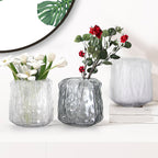 Vase abstrait en verre