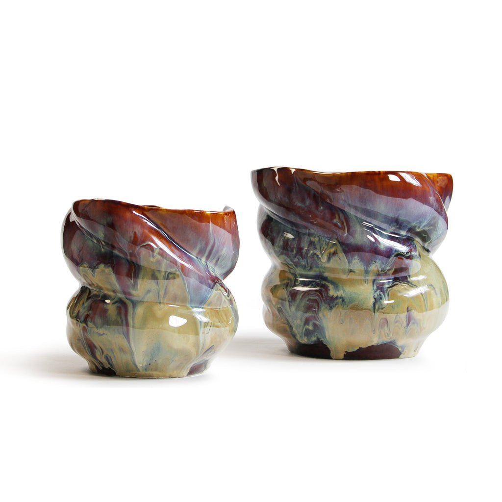 Vase en céramique lavée à la lave