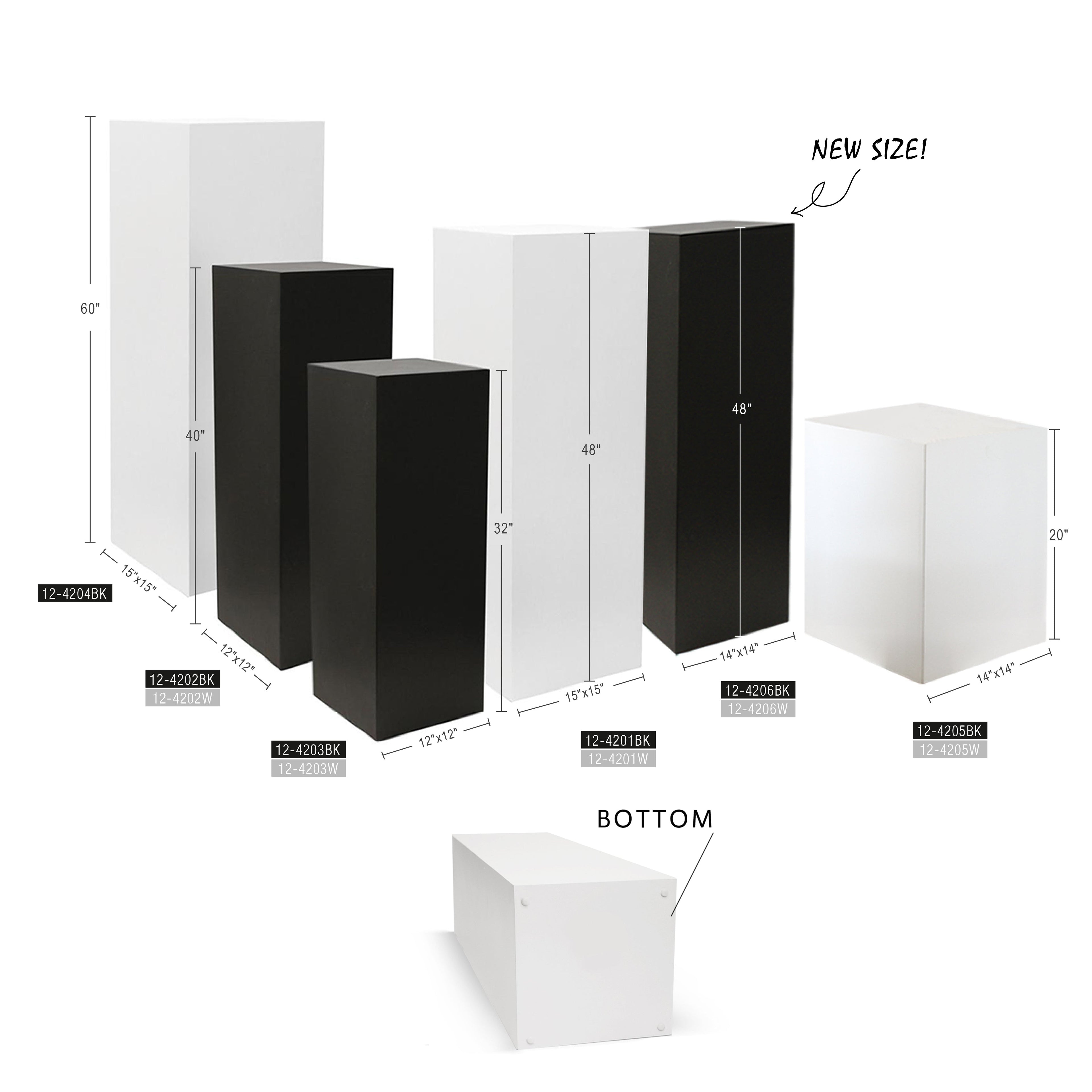 Colonne/Pied d'exposition en bois