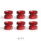 Bougeoirs en verre pour bougies piliers (lot de 6)