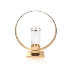 Bougeoir tempête sur support métallique