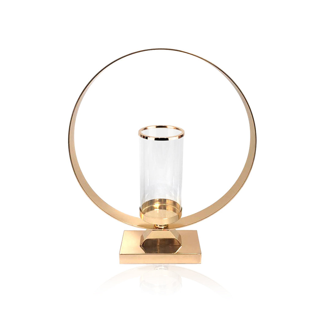 Bougeoir tempête sur support métallique