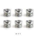 Bougeoirs en verre pour bougies piliers (lot de 6)