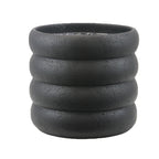 Pot de fleurs arrondi en terre cuite