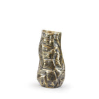 Vase en aluminium fondu