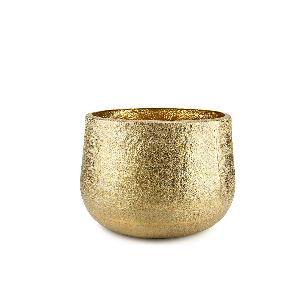 Jardinière en métal doré