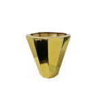 Pot de fleurs géométrique au sol